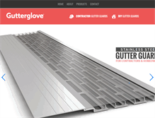 Tablet Screenshot of gutterglove.com